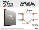 AMD Ryzen 5 5600X Processor (6C/12T, 35MB Cache, up to 4.6 GHz Max Boost)