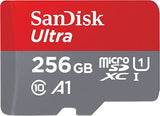 SanDisk Ultra microSDXC UHS-I memory card 256 GB+adapter, 120 MB/s