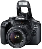 Canon EOS 4000D DSLR Camera and EF-S 18-55 mm f/3.5-5.6 III Lens - Black