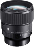 Sigma 322965 85mm F1.4 DG DN | A For Sony E, Black