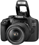 Canon EOS 2000D DSLR Camera and EF-S 18-55 mm f/3.5-5.6 IS II Lens, Black