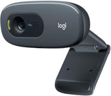 Logitech C270 HD Webcam, Black