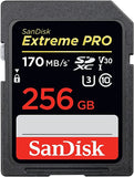 SanDisk Extreme PRO 256GB SDXC Memory Card up to 170MB/s, Black