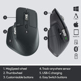 Logitech MX Master 3 Advanced Wireless Mouse- Dark Grey