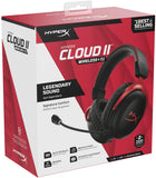 HyperX Cloud II Wireless - Gaming Headset for PC, PS4, PS5*, Nintendo Switch, Long Lasting Battery Up to 30 Hours, 7.1 Surround Sound, Detachable Noise Cancelling Microphone with Mic Monitoring