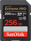 SANDISK - CARDS EXTREME PRO 256GB SDHC MEMORY CARD 200MB/S 140MB/S