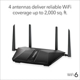 NETGEAR Nighthawk Wifi 6 Router (RAX50) | AX5400 Wireless Speed (up to 5.4 Gbps) | PS5 Gaming Router Compatible