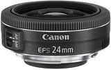 Canon EF-S 24mm f/2.8 STM Lens, Black