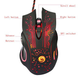 Ergonomic Wired Gaming Mouse 5500DPI Adjustable 7 Buttons LED Backlit Professional Gamer Mice Computer Mouse for PC Laptop