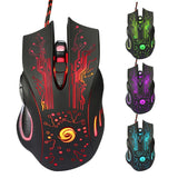 Ergonomic Wired Gaming Mouse 5500DPI Adjustable 7 Buttons LED Backlit Professional Gamer Mice Computer Mouse for PC Laptop