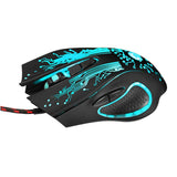 Ergonomic Wired Gaming Mouse 5500DPI Adjustable 7 Buttons LED Backlit Professional Gamer Mice Computer Mouse for PC Laptop