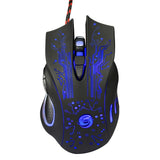 Ergonomic Wired Gaming Mouse 5500DPI Adjustable 7 Buttons LED Backlit Professional Gamer Mice Computer Mouse for PC Laptop