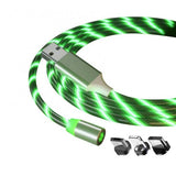 Magnetic 3 in 1 Luminous Type-c Fast Charging Cable Data Cord for Apple/Android Mobile Phone Accessories