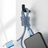 Magnetic 3 in 1 Luminous Type-c Fast Charging Cable Data Cord for Apple/Android Mobile Phone Accessories